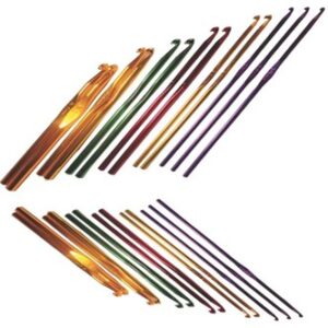 AGUJAS CROCHET ALUMINIO COLOR LANERA