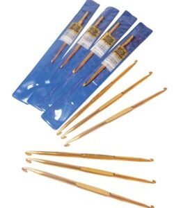 AGUJAS CROCHET ALUMINIO DOBLE PUNTA